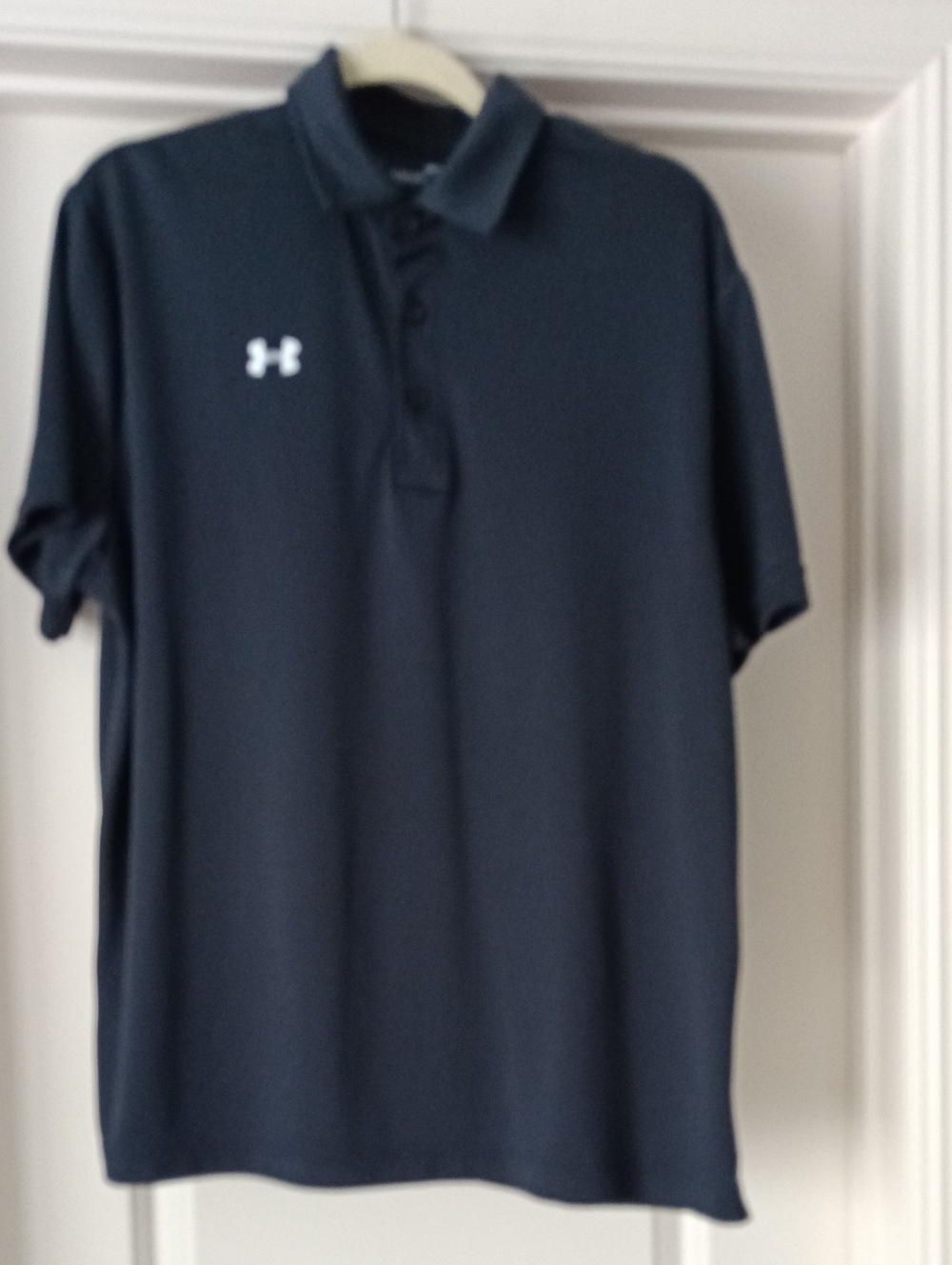 Under Armour Men’s Black Polo with White Logo